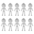 Mini Skeleton Keychains Set - 3D Articulated Party Favors & Haunted Decor