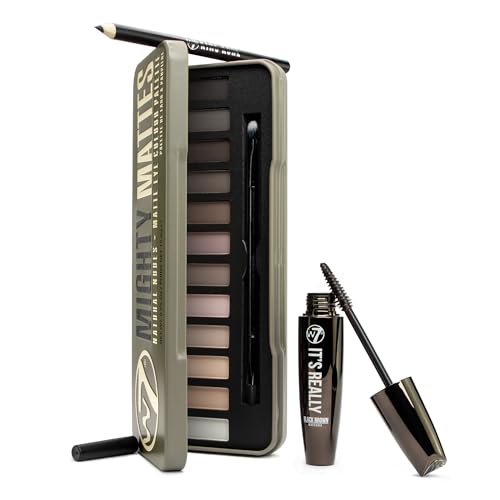 W7 Meet Your Mattes Gift Set 6.9oz Eyeshadow, Mascara & Eyeliner Kit