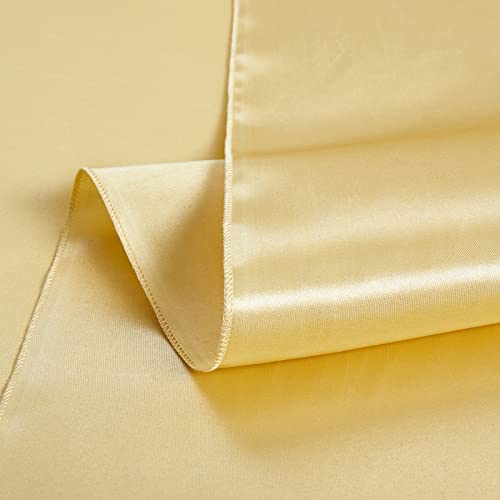 Gold Satin Tablecloth 58x102 Inches - 4 Pack, Rectangular, Elegant Party Decor Variation of 4 / Gold