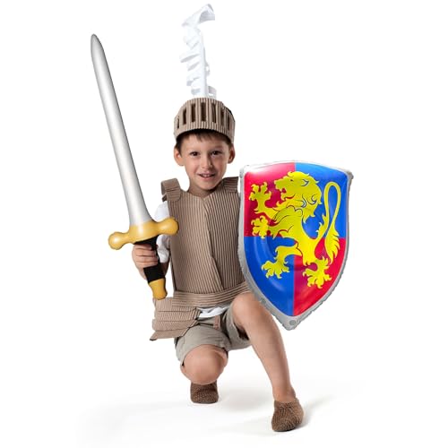 12 Pcs Medieval Knight Inflatable Sword and Shield Set - Prince Party Favors, Cosplay Accessories – Variation of THIS listing