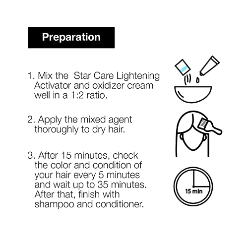 Professional Hair Lightening Activator 6 Pack - 0.5 Ounce per Pack