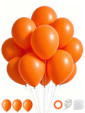 Heavy Duty Orange Latex Balloons - 100 Pcs 12 Inch Party Decorations, Variation C14