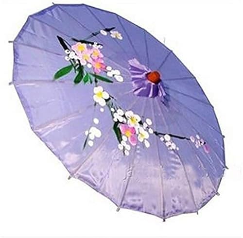 Japanese Parasol 22 Inch Nylon Umbrella - Lavender, Asian Decor & Cosplay