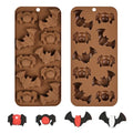 Halloween Silicone Molds 2 Pack - Bat and Spider Candy & Cake Decorations