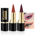 evpct 2-Pack Waterproof Gel Eye Liners - Red & Dark Red, Smudge Proof, Liquid & Crayon Eyeliner Set