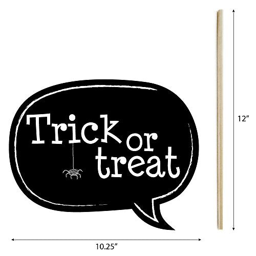 Small Trick or Treat Halloween Photo Booth Props Kit - Pack of 2