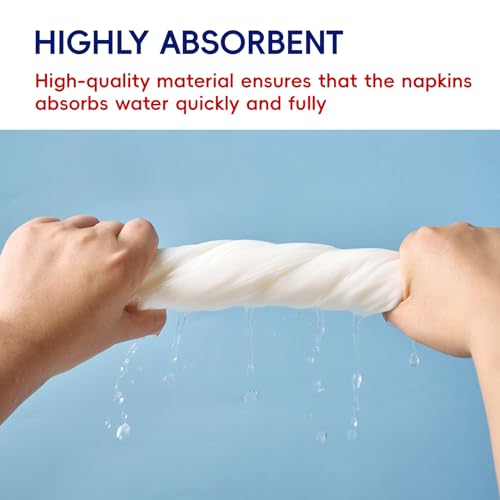JOLLY CHEF Disposable Bathroom Hand Towels 1000 Count - White Guest Napkins
