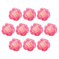 Artificial Peony Flower Heads 10-Pack - Silk Faux Flowers for Wedding & DIY Decor
