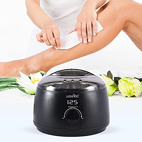 Waxkiss Digital Wax Warmer with See-Through Lid & 14oz Pot - Black