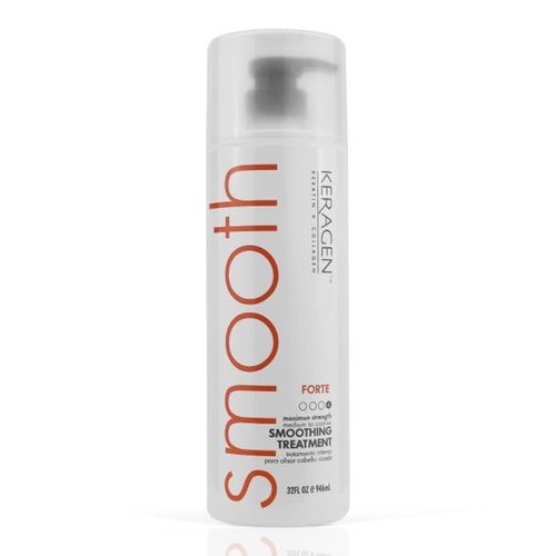KERAGEN FORTE Professional Smoothing Treatment - Salon-Grade Frizz Elimination & Repair | 32 Oz
