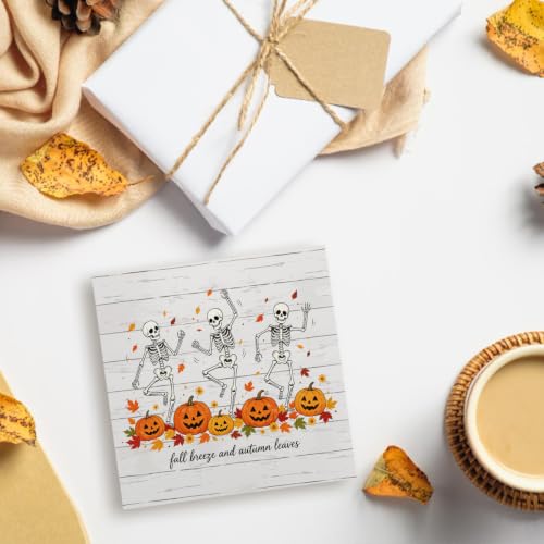 Funny Fall Halloween Pumpkin Sign Home Office Decor Autumn Decorations - Autumn Leaves Variation