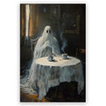Halloween Ghost Wall Art Canvas Poster 8x12 Unframed Victorian Gothic Decor