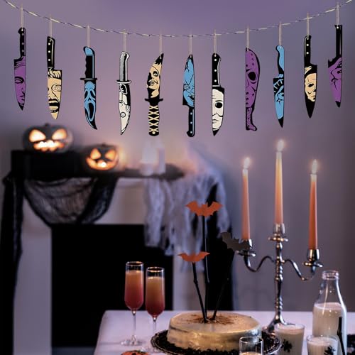 Halloween Horror Knife Ornaments 12PCS for Halloween Tree Decorations