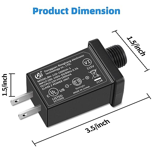 4-Pack 1.5A Yard Inflatable Power Adapter - US Plug for Christmas Halloween