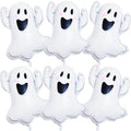 Halloween Ghost Balloons Set - 6 Large Foil Inflatable Decorations for Indoor Outdoor Parties