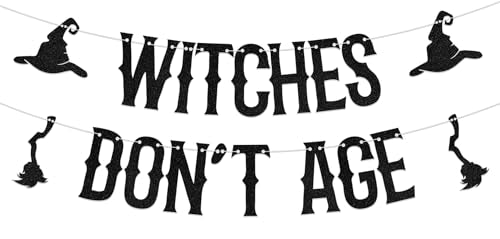 Halloween Witches Don't Age Banner – Halloween Party Decorations