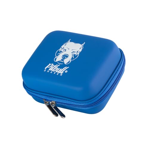 Skull Shaver Pitbull Travel Case - Protects Pitbull Series Electric Shavers & Accessories - Blue - Without Flex Cushion, Blue, L, Without Flex Cushion
