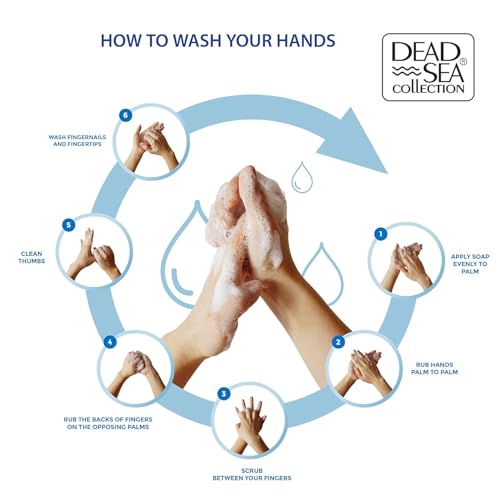 Dead Sea Collection Almond Vanilla Hand Soap Pump - Moisturizing Liquid with Dead Sea Minerals, Pack of 2