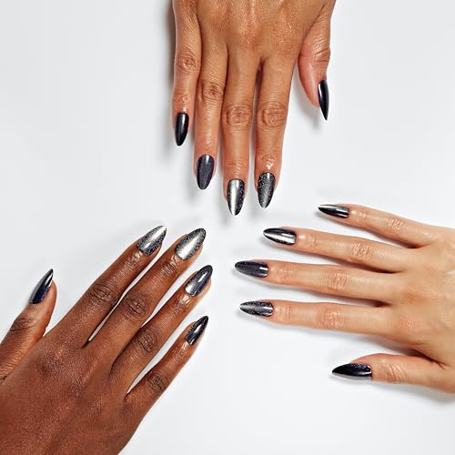 Sally Hansen Twice As Nice Press-On Nails Almond Nails Peek-A-Blue 30 Count