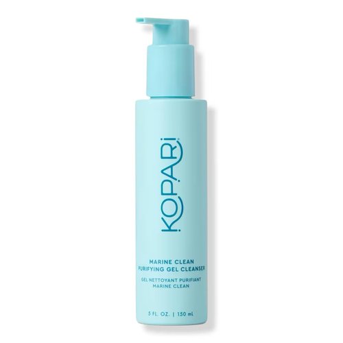 Kopari Marine Clean Gel Cleanser - Gentle Gel-to-Foam Formula with Amino Acids & Vitamin B5, 5 oz