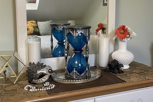 Halloween Haunted Hourglass Decor with Light & Sound - 13 Inch Gothic Display