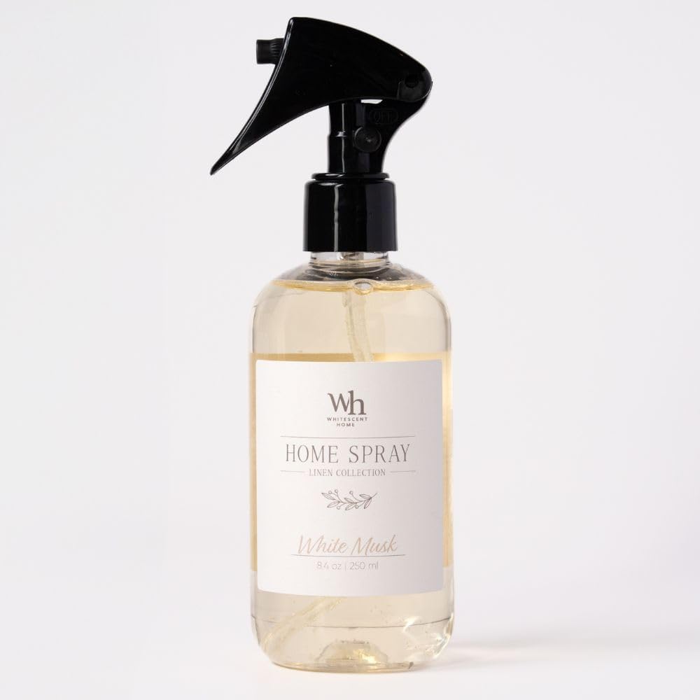 White Musk Home Spray - Invigorating Linen Collection | 250ml for Fresh Atmosphere
