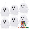 Mini Halloween Ghost Piñata Set - 6 Party Favors, Decorations, Kids