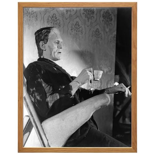 Frankenstein Movie Poster 11x14 Framed - Vintage Horror Wall Art - 14"L x 11"W