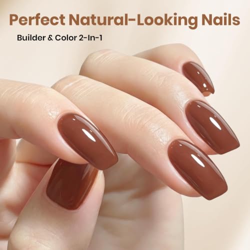 Beetles Builder Nail Gel Kit - F-Maple Ember, 8-in-1 HEMA & TPO-Free
