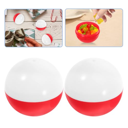 Empty Plastic Ball Capsules 50 Pcs 1.96 Inch Fillable Candy & Party Favors Containers
