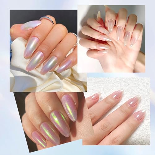 Colorful Dream Chrome Nail Powder Set - Metallic Mirror Glitter Effect Pigment