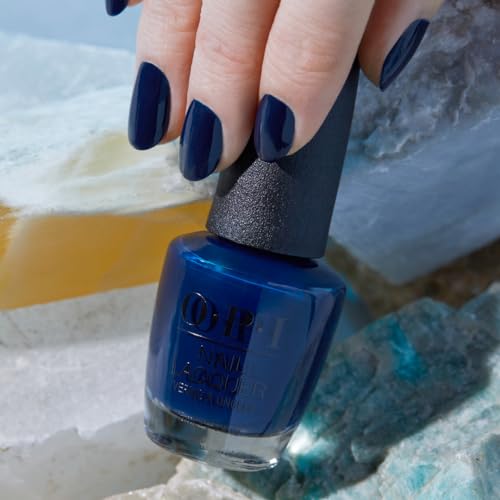 OPI Midnight Mantra Nail Polish - Opaque Dark Blue, Long-Lasting, High Shine