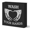 Gothic Bathroom Decor Wood Sign - Wash Your Hands - Witchy Restroom Sign
