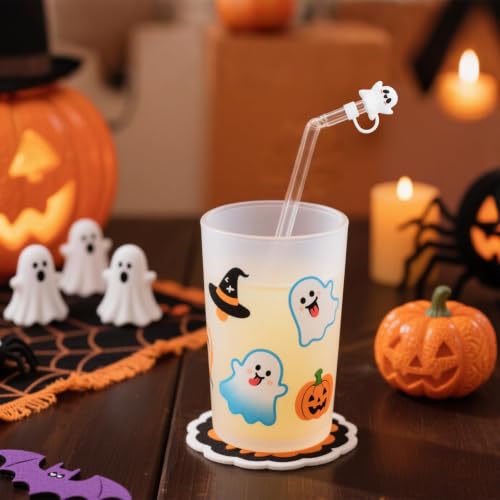 Halloween Silicone Straw Cover Caps for 30oz/40oz Cups - 8 Pack
