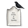 Lenox Vintage Halloween Chip & Dip Bowl Set - Gravestone & Raven Design