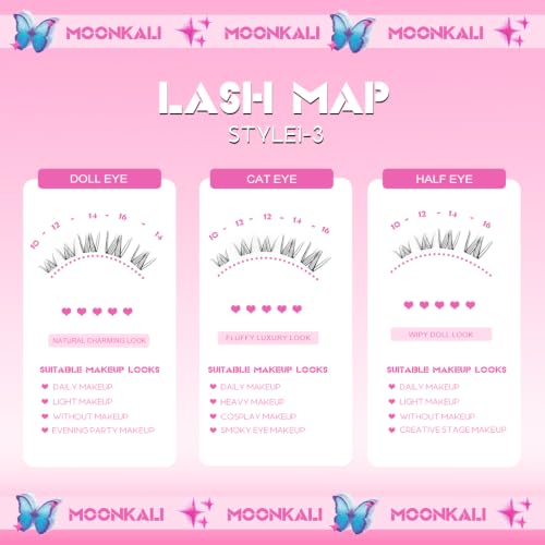 Spider Lash Clusters Wispy Curly 10-16MM - Reusable Faux Lashes - Variation of LASH-Spider