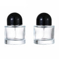 YORROR 2 Pack Clear Glass Perfume Atomizer,50ml Round Empty Perfume Spray Bottle,Portable Fragrance Fine Mist Spray Bottle Dispenser for Travel