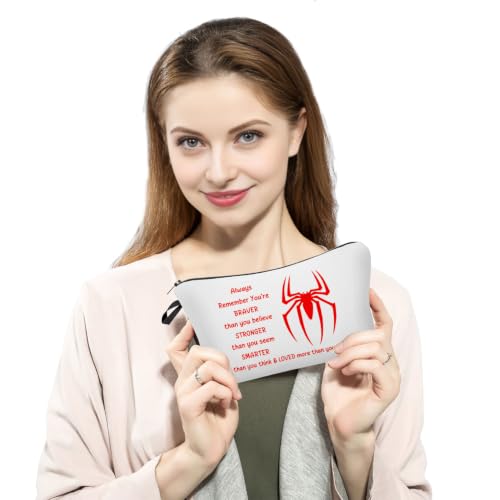 Spider Print Small Cosmetic Bag - Durable Makeup & Toiletry Organizer - Variation Spider 01