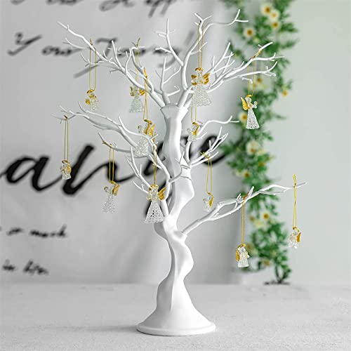 White Artificial Tree for Table Centerpiece - Small Fake Tree Decoration