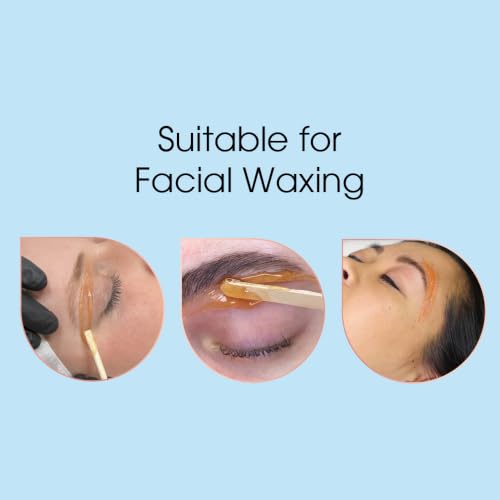 Eyebrow & Facial Wax Gel - 17.6 oz Hard Wax for Brows and Face