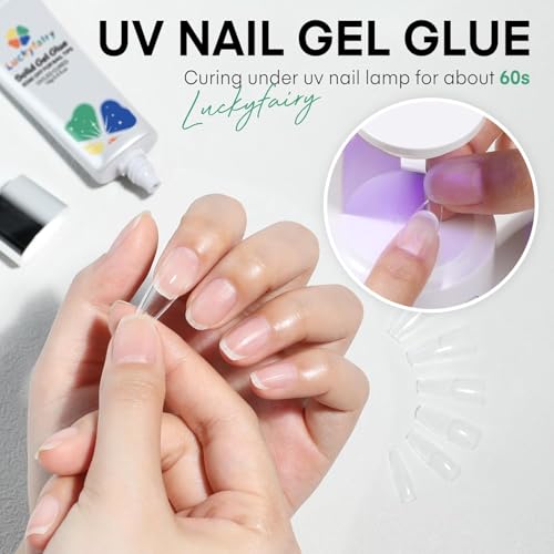 Solid Gel Nail Glue 40ml - Strong, Mess-Free Adhesive for Press Ons & Acrylic Nails