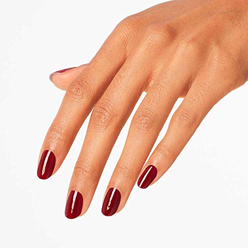 OPI Nail Lacquer Classic Nail Polish - Como se Llama? Opaque Dark Red - Long Lasting