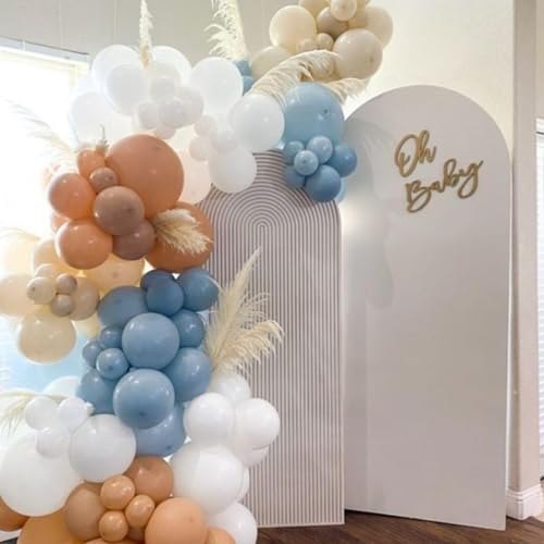 Orange and Blue Balloons Kit - 60 Pcs 12 Inch Party Decorations with Ribbons - Variation of THIS listing