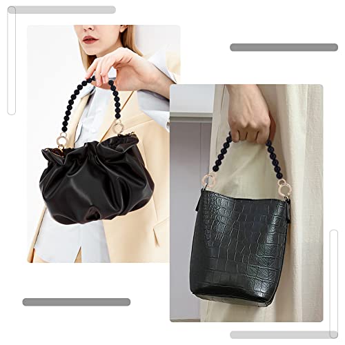 Black 11.8 Inch Imitation Pearl Bag Chain with Gold Clasps for Handbags & Clutches - Variation of THIS listing