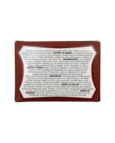 Proraso Nourishing Shaving Soap 5.2 Oz - Creamy Lather for Coarse Beards