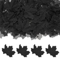 Artificial Maple Leaves Faux Fall Leaves for Thanksgiving and Wedding Decor - Black, 100 Pack
