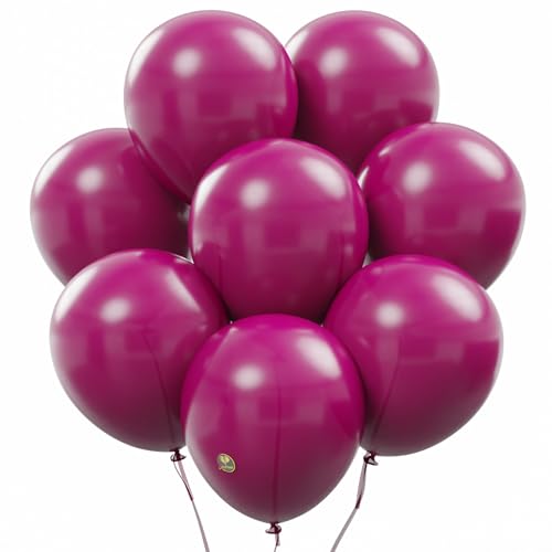 Magenta Biodegradable Balloons 100 pcs 12 Inch Latex Plastic-Free Party Decor Variation