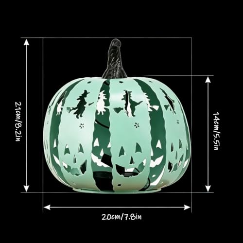 Halloween Pumpkin Iron Projection Lamp Shade - Waterproof Outdoor Yard Decor