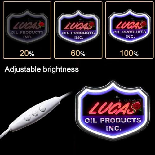 Dimmable Neon Wall Sign for Garage & Auto Shop Decor - Racing Car Lover Gift