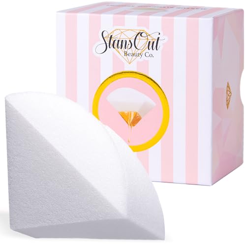 Memory Foam Makeup Sponge - No Water Needed Blender for Liquid, Cream & Powder Foundation - Single Beauty Sponge
